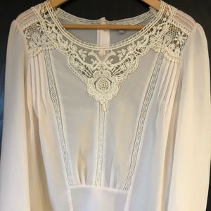 White lace blouse. Never been worn